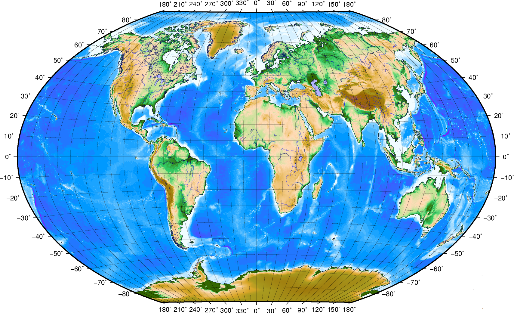Графическая карта мира